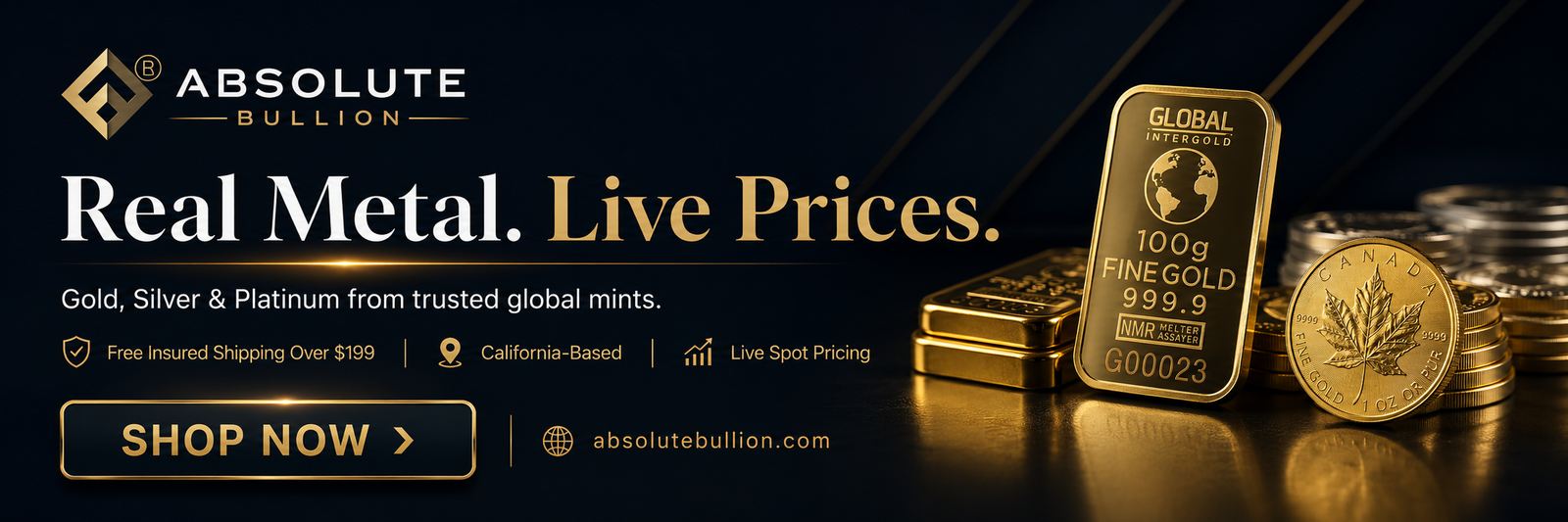 Absolute Bullion Horizontal ad