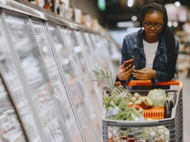 grocery store shopping cart — financial news