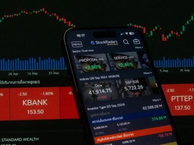 stock exchange trading floor — financial news