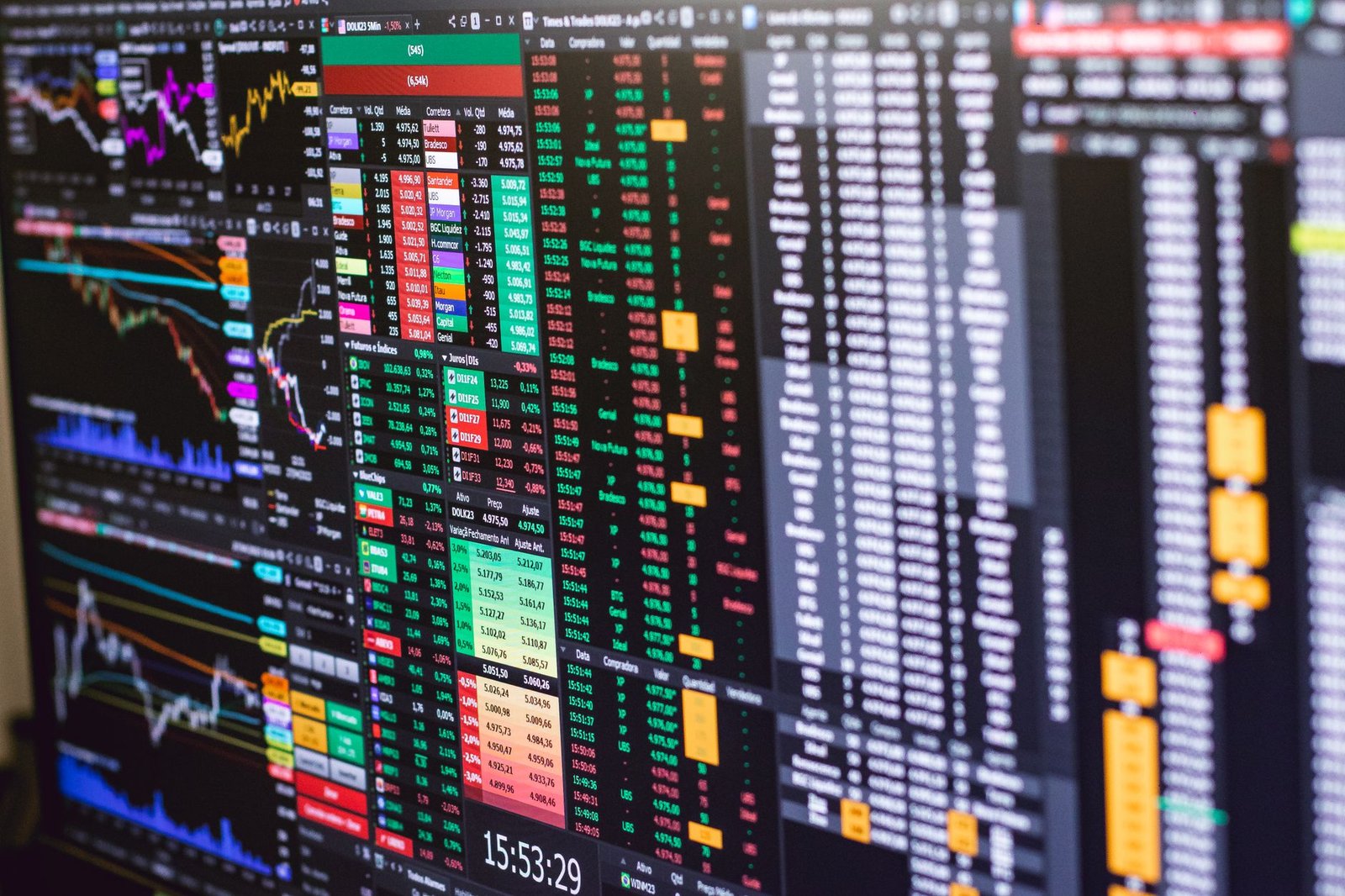 stock exchange trading floor — financial news