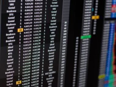 stock exchange trading floor — financial news