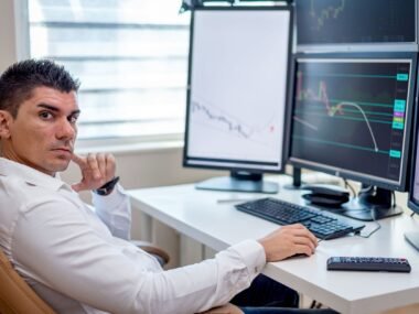 stock market screens — financial news