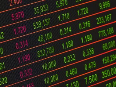 stock market screens — financial news