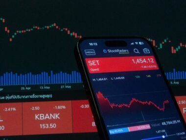 stock market screens — financial news