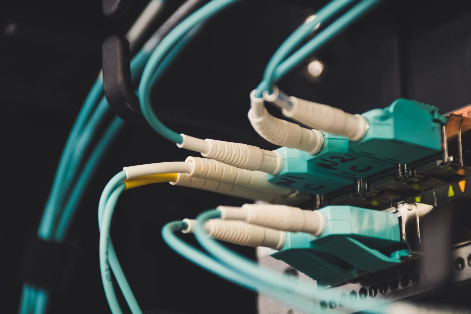 fiber optic cables server room — financial news