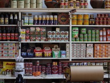 grocery store shelves — financial news