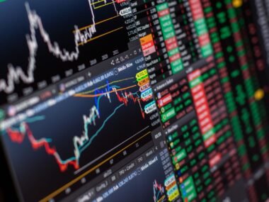 stock exchange trading floor — financial news