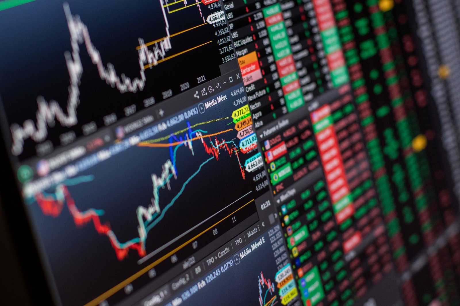 stock exchange trading floor — financial news