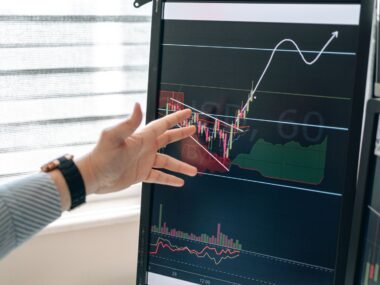 stock market screens — financial news