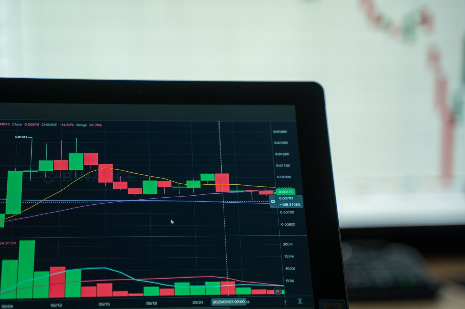 stock market screens — financial news