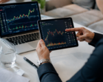 stock market screens — financial news