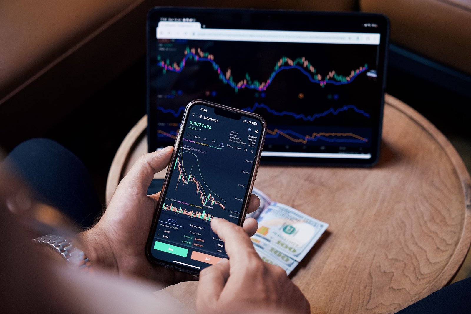 stock market screens — financial news