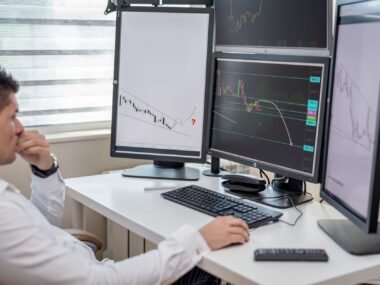 stock market screens — financial news