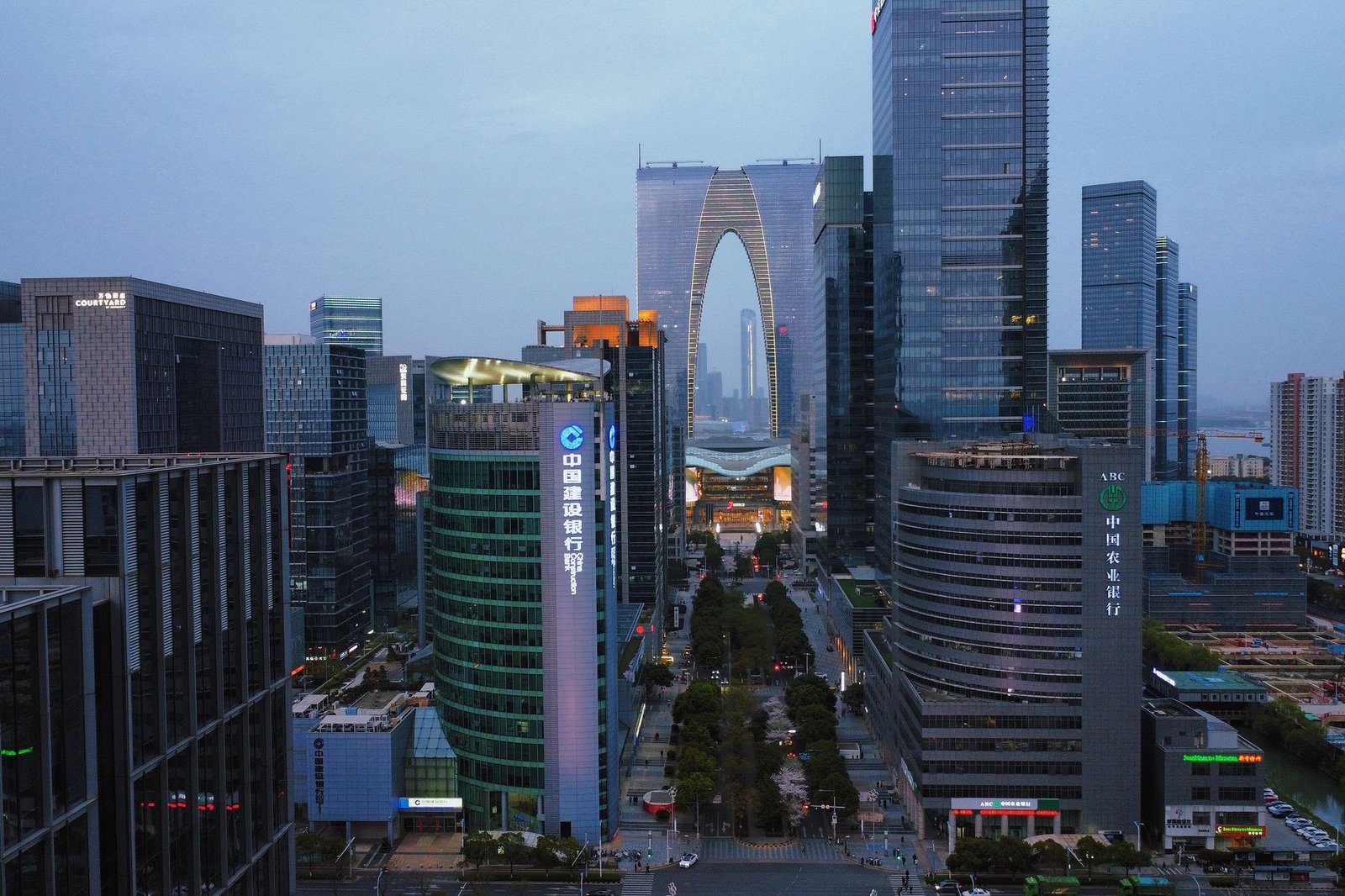 emerging market city financial district — financial news