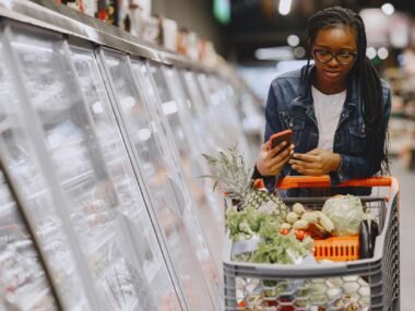 grocery store shopping cart — financial news