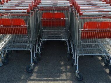 grocery store shopping cart — financial news