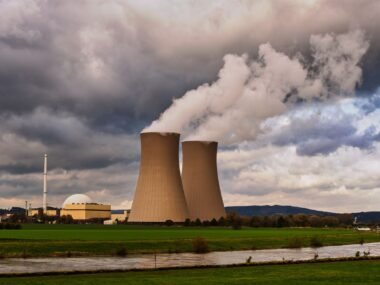 nuclear power plant cooling towers — financial news