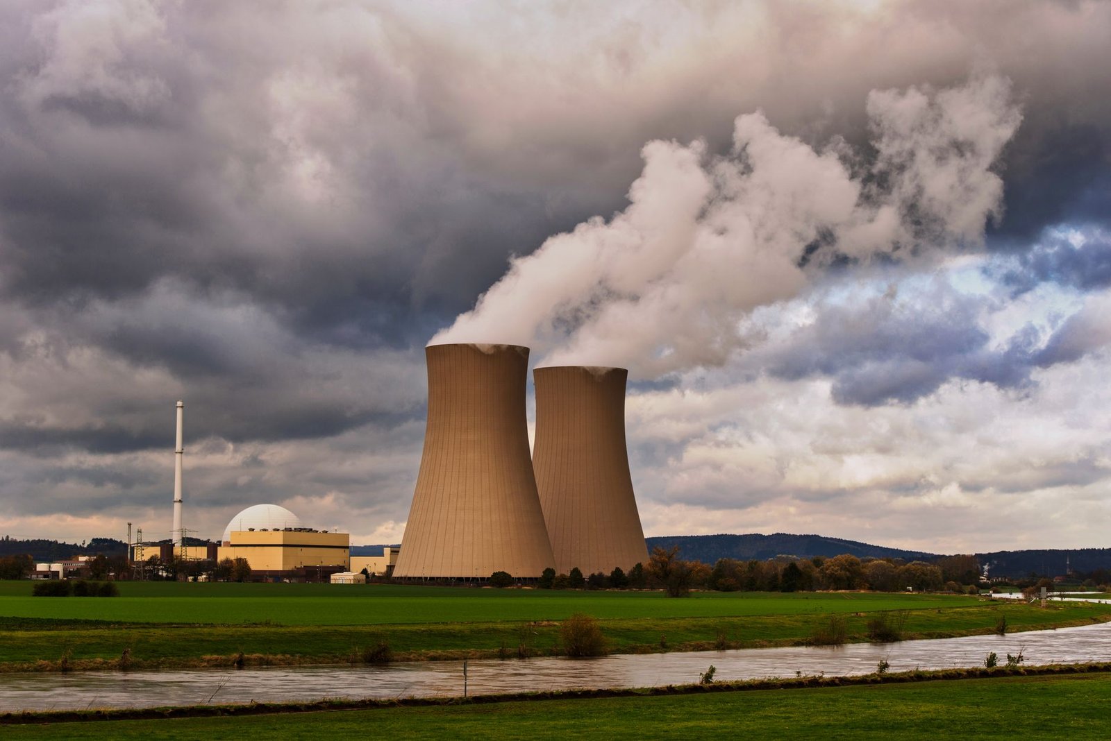 nuclear power plant cooling towers — financial news