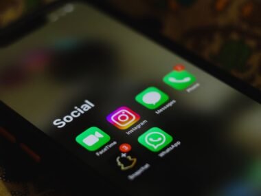 smartphone app screen — financial news