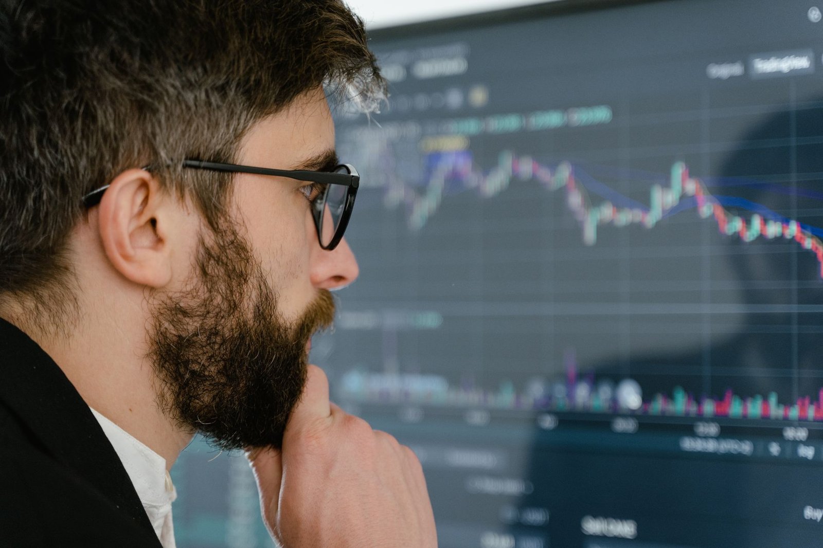 stock market screens — financial news