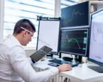 stock market screens — financial news