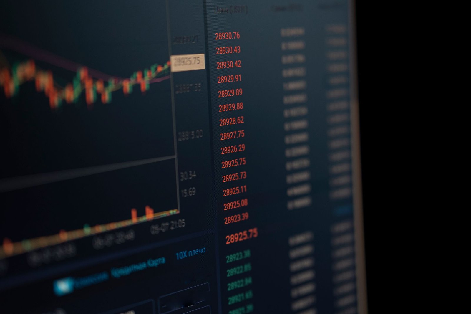 stock market trading screens — financial news