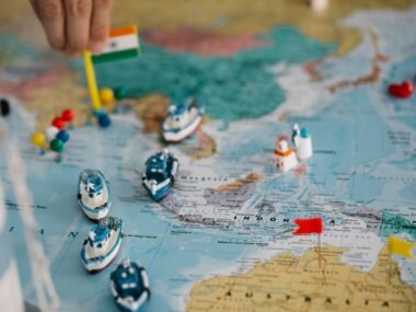 world map economic flags — financial news