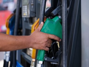 gas station fuel pump — financial news