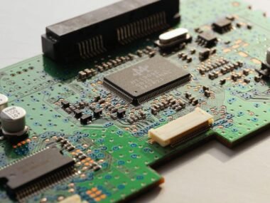 semiconductor chip close up — financial news