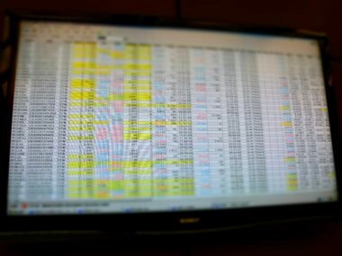 stock exchange trading floor — financial news