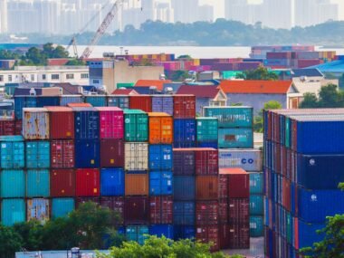 world trade cargo containers port — financial news